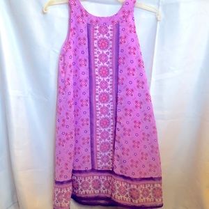 Wonder Nation Beautiful Boho Purple Dress, Size L 10/12